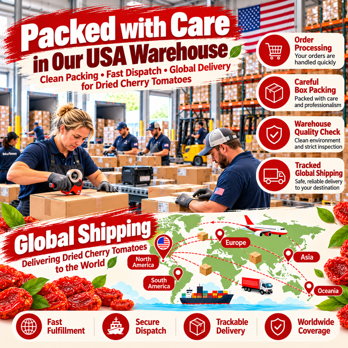 🍅 Gourmet Dried Cherry Tomatoes 🔥 Sweet & Tangy Flavor, Rich Concentrated Tomato Goodness-8RH7