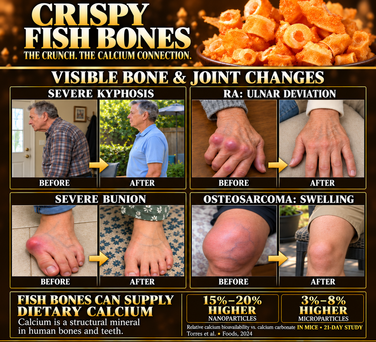 🔥 High-Calcium Crispy Fish Bones 🔥 Make Everyday Nutrition a Priority ✨ Enjoy the Golden Crunch-8RH7