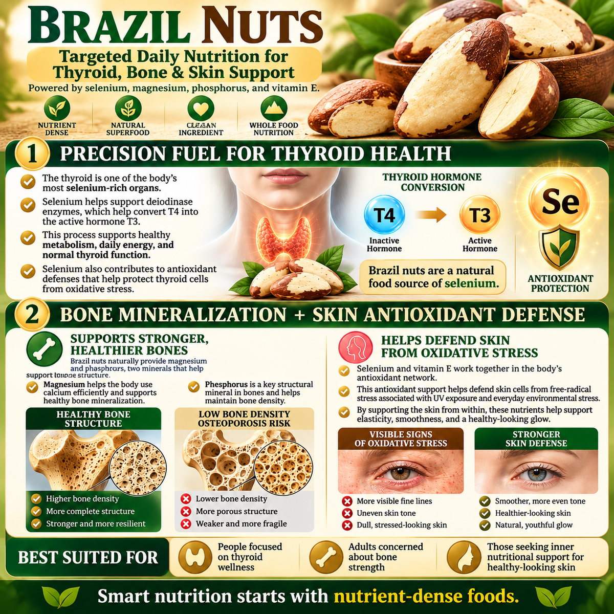 🌿 Premium Amazon Brazil Nuts – Nature’s Selenium Powerhouse, Nutrient-Dense Goodness for Brain & Heart Health-8RH7