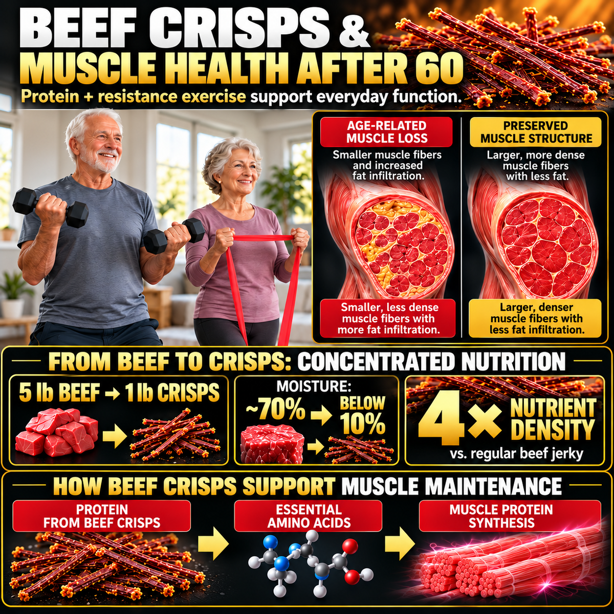 🥩 Angus Beef Crisp Strips ✨ Bold Beef Flavor, Satisfying Crunch,Pure Natural, No Additives-8RH7