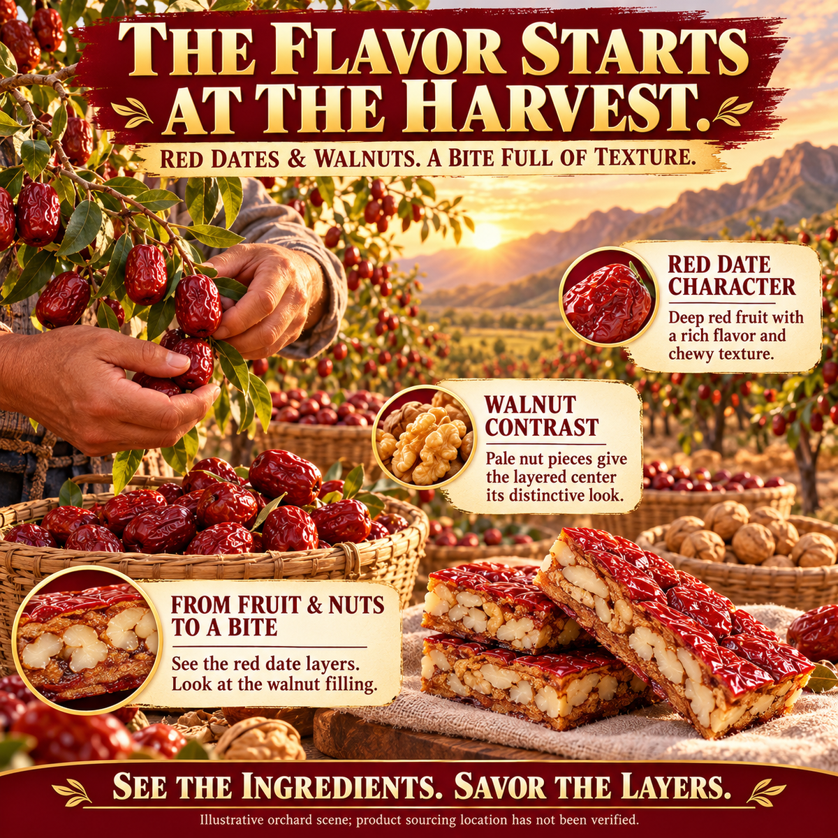 🌟 Seasonal Limited 🌟 California Jujube Walnut Bites 🔥 Natural Sweet Dried Fruit & Nut Snack-8RH7